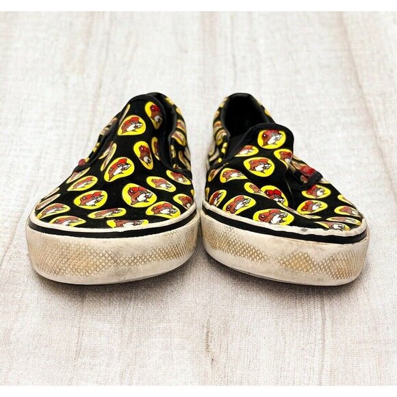 Buc-ees Shoes Slip-on Sneakers Beaver Logo Print Mens 6 See Photos For Size - Picture 4 of 10